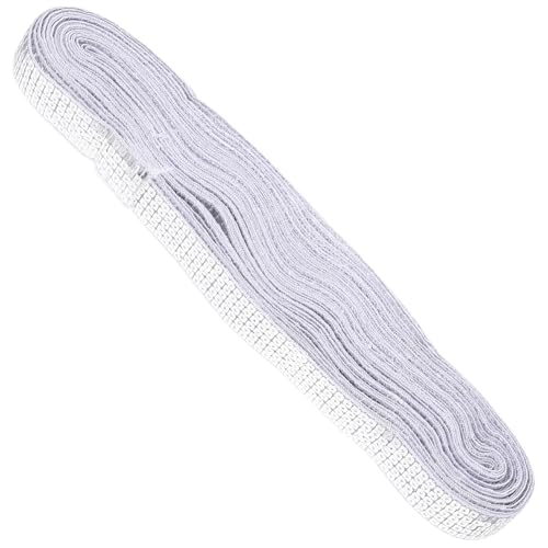 DIYEAH Reihiges Silbernes Paillettenband Yards Zuschneidbares DIY Kostüm Kleidungstrimm Dekoratives Bastelband für Kleider Taschen Hüte Vielseitiges Nähzubehör von DIYEAH