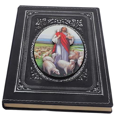 DIYEAH Retro Europäisches Notizbuch Notizbilder Notizbücher Notizblock Mit Schriftstellen Für Frau Hardcover-notizbuch Zeitschriftenbücher Andacht Journaling-zubehör Silber Leder von DIYEAH