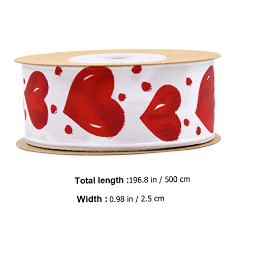 DIYEAH Rot Dekoratives Geschenkband mit Herzmuster Polyester Schleifenband für Valentinstag Hochzeit Geschenkverpackung Langlebiges Wiederverwendbares Kreativband für Partys und DIY DIYEAH Rot Dekoratives Geschenkband mit Herzmuster Polyester Schleifenband für Valentinstag Hochzeit Geschenkverpackung Langlebiges Wiederverwendbares Kreativband für Partys und DIY von DIYEAH