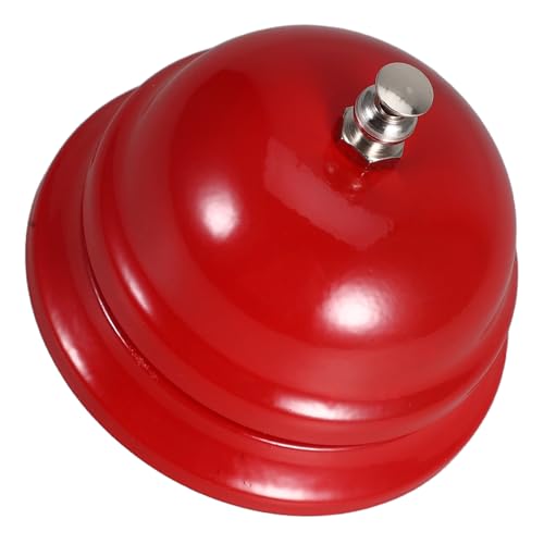 DIYEAH Rufen Sie Eine Mahlzeitenglocke An Glocken Für Das Handwerk Glocke Für Die Küche Türklingel Für Geschäft Küchenserviceglocke Tragbare Glocke Serviceklingel Anrufen Legierung Rot von DIYEAH