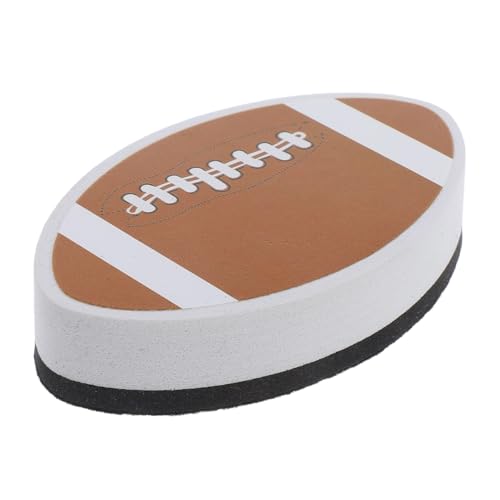 DIYEAH Rugby-Radiergummi schulsachen fußball radiergummi Weißwandtafel Radierer whiteboard radierer magnetische aufbewahrung Tafelwischer für Tafel Mini-Trockenlöscher Eva-Schwamm Brown von DIYEAH