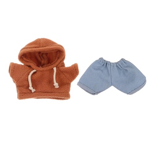 DIYEAH Satz Puppenkleidungsset Plüschtierkleidung Kleidung für Puppen Puppen-Hoodie Plüschspielzeugkleidung Plüschtier verkleiden süße kleine Klamotten Kawaii-Outfits Puppen-Outfits Stoff von DIYEAH