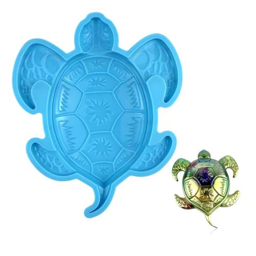 DIYEAH Schildkröte Silikonform Für DIY Handwerk Gießform Für Resin Dekoration Mediterrane Schildkröten Wandkunst Non Stick Silikonform Für Wohnkultur von DIYEAH