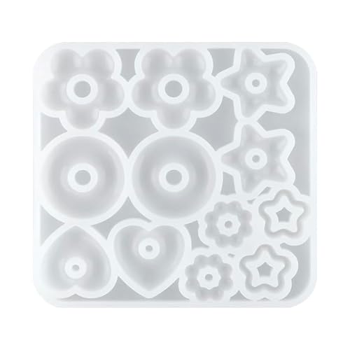 DIYEAH Schmuckformen aus Kunstharz: Silikonform für Anhänger mit Stern, Herz und Kreis für Epoxidharz – Blumenformen für Schmuck, Ohrringe, Halsketten und Schlüsselanhänger DIYEAH Schmuckformen aus Kunstharz: Silikonform für Anhänger mit Stern, Herz und Kreis für Epoxidharz – Blumenformen für Schmuck, Ohrringe, Halsketten und Schlüsselanhänger von DIYEAH