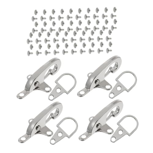 DIYEAH Schnallen Mantelschnallen 4er-pack Metall-clipschnalle Mit Karabinerverschluss Für Winddichte Kleidungsstücke Und Handtaschen von DIYEAH