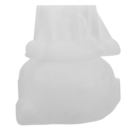 DIYEAH Schneemann-Glas-Harzformen mit Deckel, Weihnachts-Aufbewahrungsbox, Silikonformen, Epoxidharz-Gussform für DIY-Schmuck, Süßigkeitenbehälter, Kerzenhalter, Ornament von DIYEAH