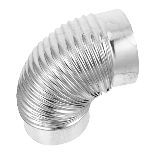 DIYEAH Schornstein abgasrohr Edelstahlkamin Kaminabgasanlage rauchrohr Kaminabzug Kaminrohr Zubehör Kaminleitung Rauchfangrohr kaminanschluss kaminzubehör Ofenrohr Rostfreier Stahl Silver von DIYEAH