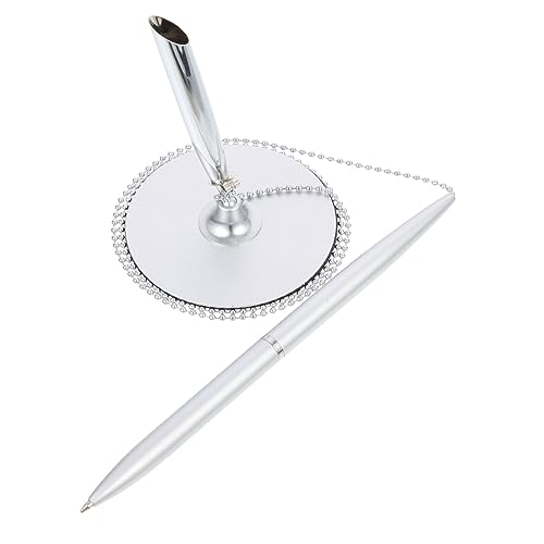 DIYEAH Schreibtisch signaturstift mit Metallgehäuse Ergonomischer Business kugelschreiber mit Kette Widerstandsfähig und Komfortabel für Bank Hotel Büroeinsatz DIYEAH Schreibtisch signaturstift mit Metallgehäuse Ergonomischer Business kugelschreiber mit Kette Widerstandsfähig und Komfortabel für Bank Hotel Büroeinsatz von DIYEAH