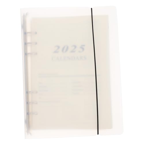 DIYEAH Schulplaner Zeitplan Buch Veranstalter Buchplaner Notizbuch Wochenplaner Tragbarer Terminplaner praktischer Tagesplaner Schreibbuch Monatsplaner pp Weiß von DIYEAH