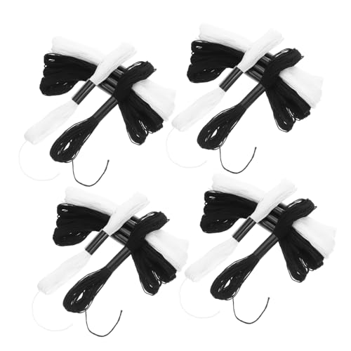 DIYEAH Schwarze und Weiße Stickgarne Strapazierfähiges Cross Stitch Garn für Armbänder und Diy Bastelprojekte Fein Strukturierte Fäden Kompakte Verpackung für Einfache Aufbewahrung DIYEAH Schwarze und Weiße Stickgarne Strapazierfähiges Cross Stitch Garn für Armbänder und Diy Bastelprojekte Fein Strukturierte Fäden Kompakte Verpackung für Einfache Aufbewahrung von DIYEAH