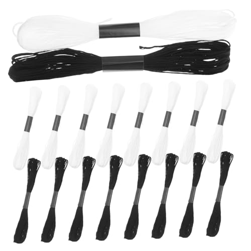 DIYEAH Schwarze und Weiße Stickgarne Vielseitiges Stickgarn Set für Kreuzstich Armbänder und Diy Bastelprojekte Langlebiges Garn für Handarbeit und Heimdekoration DIYEAH Schwarze und Weiße Stickgarne Vielseitiges Stickgarn Set für Kreuzstich Armbänder und Diy Bastelprojekte Langlebiges Garn für Handarbeit und Heimdekoration von DIYEAH