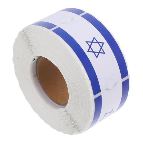 DIYEAH Selbstklebende Aufkleber Mit Der Flagge Israels 1 Rolle Vielseitig Einsetzbar Für Laptops Rucksäcke Einfache Anwendung – Und Zum Aufkleben Für Scrapbooking Planer Wasserflaschen- von DIYEAH