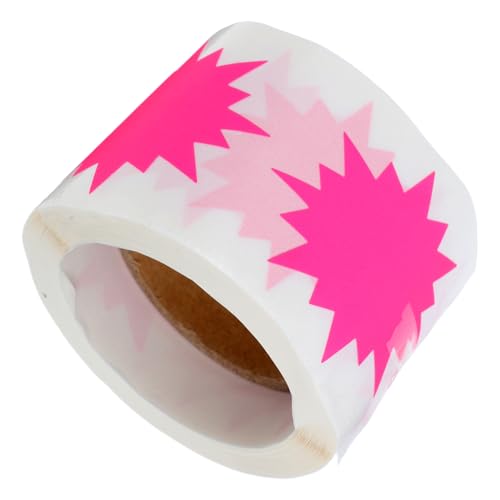 DIYEAH Selbstklebende Diy Etiketten für Einzelhandel Bastel und Organisationsprojekte Fluoreszierende Etiketten für Preisgestaltung und Kennzeichnung von DIYEAH