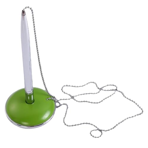 DIYEAH Sichere Tresenstifte Bürostift Mit Kette Schnurgebundener Stift Professioneller Kugelschreiber Schreibtischstift Mit Kugelkette Für Geschäftstheken Heimbürobedarf von DIYEAH