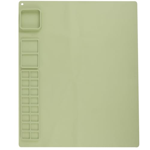 DIYEAH Silikon-Malmatte: Bastelunterlage mit Palettenteilern zum Malen, Ausmalen und Kritzeln – Tischschutz-Malmatte für Künstler-Ton-DIY-Kreationen von DIYEAH