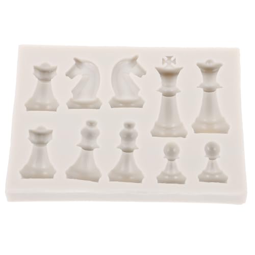 DIYEAH Silikon Schachfigurenform Flexible Wiederverwendbare DIY Gießform für Schachstücke Leicht zu Reinigen Langlebig für Schachliebhaber und Familien Grauweiß DIYEAH Silikon Schachfigurenform Flexible Wiederverwendbare DIY Gießform für Schachstücke Leicht zu Reinigen Langlebig für Schachliebhaber und Familien Grauweiß von DIYEAH