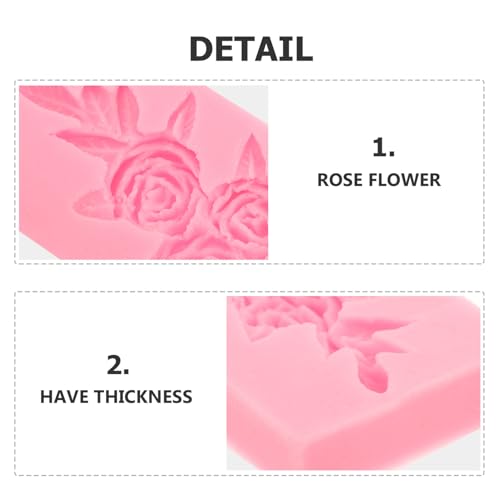 DIYEAH Silikonform Blume Gießform für DIY Handwerk Wiederverwendbar Elastisch Antihaft Rosen Ornament Basteln Dekoration von DIYEAH