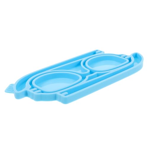 DIYEAH Silikonform Brille Flexibel Epoxidharz Gießform DIY Dekorative Brillenform für Resin Handwerk Blau Langlebig Praktisch von DIYEAH
