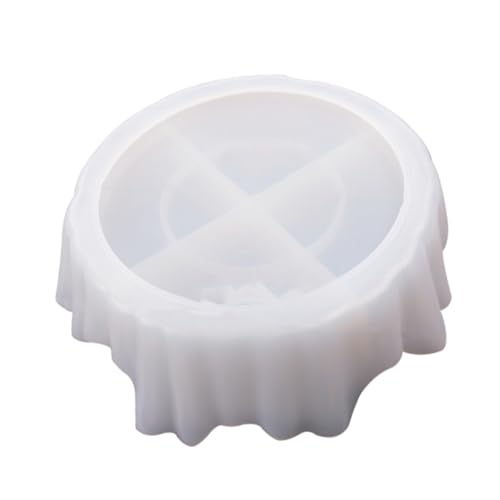 DIYEAH Silikonform DIY Blumenübertopf Gießform Unregelmäßiges Tablett Robustes Langlebiges Silikon für Kreative Harzkunst und Praktische Aufbewahrung Leicht zu Reinigen Mehrfach von DIYEAH