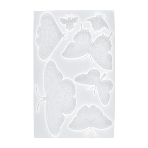 DIYEAH Silikonform Schmetterling DIY Gießform Langlebig Flexibel für Schmuck Anhänger Schlüsselanhänger Basteln und Dekoration für Epoxidharz Kunsthandwerk von DIYEAH