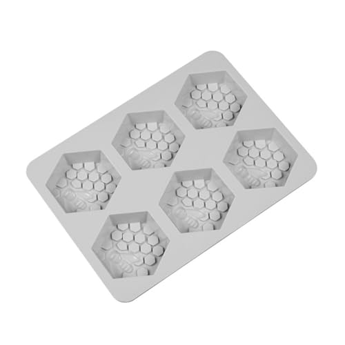 DIYEAH Silikonform Seifenherstellung Waben Design Bienen Honig DIY Form Backen Eiswürfelform Langlebig Antihaft für Kuchen Seife Handgemacht Zufällige Farbe Zufällige Farbe von DIYEAH