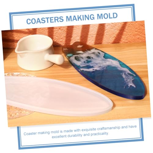 DIYEAH Silikonform Surfbrett Untersetzer DIY Gießform Epoxidharz Silikonform für Kreative Bastelprojekte Rutschfest Wiederverwendbar Bpa frei Geeignet für Resin von DIYEAH