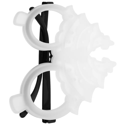 DIYEAH Silikonform Weihnachtsbrille Diy Gießform Flexible Sichere Silikonform für Anfänger Einfache Entformung für Weihnachten Familienfeiern Basteln mit Harz und Resin von DIYEAH