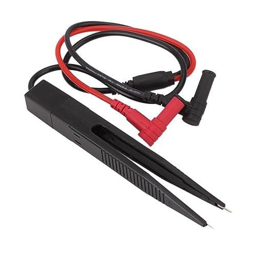 DIYEAH Smd Multimeter Testclip Pinzette mit Rutsch Sonden Messleitungen mit Koaxialkabel Geeignet für Widerstände Kondensatoren und Smd Bauteile Spannung Öffnungsweite von DIYEAH