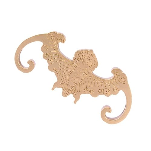 DIYEAH Solid Brass Kalligraphie Pinselhalter Bat Förmiger Schreibtischpapierbeschwerer für Dekoration und Organisation von Schreibutensilien von DIYEAH