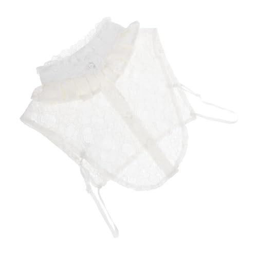 DIYEAH Spitzen fake kragen Damen Blusenkragen Spitzenkragen mit Stehkragen Weiß Leichter Falscher Kragen für Blusen Pullover Kleider und Jacken Vielseitiges Damen accessoire DIYEAH Spitzen fake kragen Damen Blusenkragen Spitzenkragen mit Stehkragen Weiß Leichter Falscher Kragen für Blusen Pullover Kleider und Jacken Vielseitiges Damen accessoire von DIYEAH