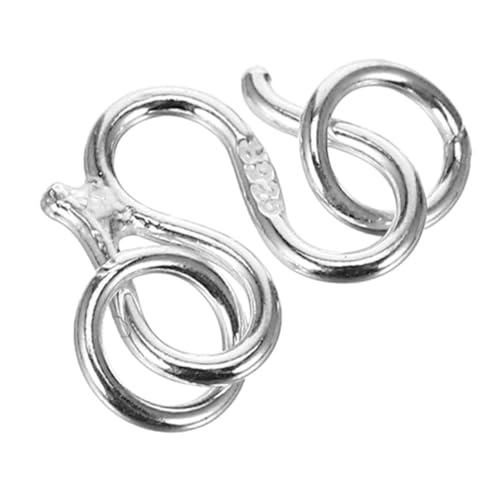 DIYEAH Sterlingsilber Schmuckverschluss Mittelgroß mit Doppelscheibe DIY Halsketten Armbandverschluss Glatte Oberfläche Langlebiger Schmuckverbinder für Bastelbedarf DIYEAH Sterlingsilber Schmuckverschluss Mittelgroß mit Doppelscheibe DIY Halsketten Armbandverschluss Glatte Oberfläche Langlebiger Schmuckverbinder für Bastelbedarf von DIYEAH