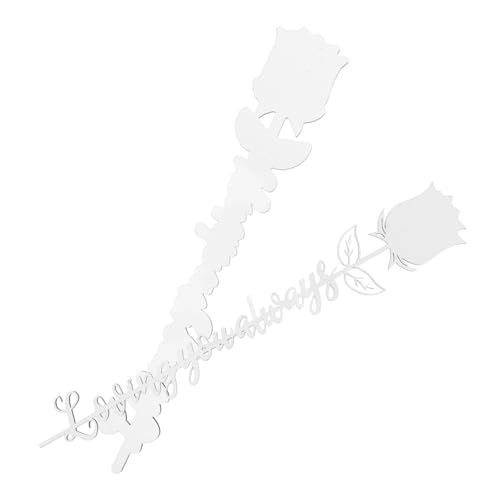 DIYEAH Sublimations zum Selbermachen Langlebiges Holzmaterial Fortschrittliche Wärmetransfer Technologie Blume für Geburtstags und Geburtstagsblumen Lesezeichen Einzigartige Geschenkidee von DIYEAH