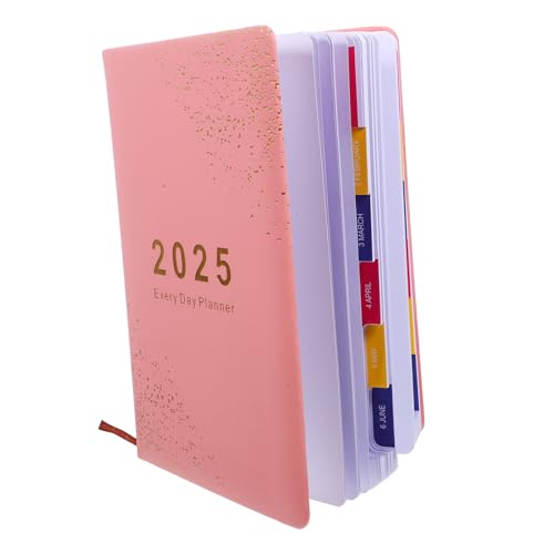 DIYEAH Tagesplaner Notizblock Pinker Agenda Notizblock für Effektives Zeitmanagement und Organisation für Reisen Tagebuch und Tägliche Planung von DIYEAH