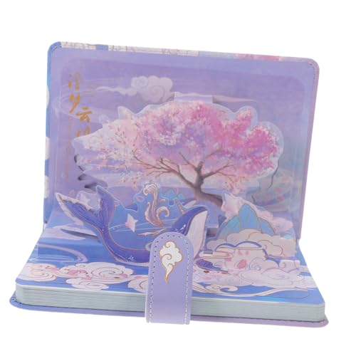 DIYEAH Tagesplaner Notizbuch mit Magnetischem Verschluss Langlebiger Pu einband College Academic Planner Praktisches Schreibpad für Büro Schule und Reise Klassisch Chinesisches Design von DIYEAH