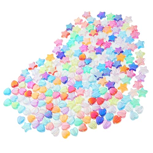 DIYEAH Teiliges Diy Bastelperlen Bunte Acrylperlen Stern und Herzform Langlebig und Glatt zum Auffädeln von Schmuck Halsketten Armbändern und Bastelprojekten DIYEAH Teiliges Diy Bastelperlen Bunte Acrylperlen Stern und Herzform Langlebig und Glatt zum Auffädeln von Schmuck Halsketten Armbändern und Bastelprojekten von DIYEAH