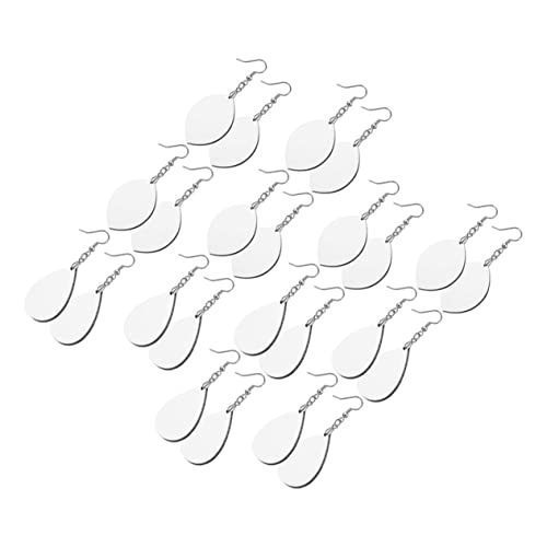 DIYEAH Teiliges Diy Ohrhänger Set Sublimations Blanko Tropfen und Blattform Handgefertigte Ohrhaken zum Kreativen Schmuckbasteln und Individueller Gestaltung von DIYEAH