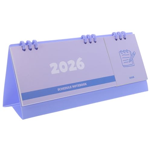 DIYEAH Tischkalender 2026: 2-in-1-Stand-Flip-Desktop-Kalender mit Doppeldrahtbindung, minimalistischer Notizblock, Wochen- und Monatsplaner für die tägliche Organisation von DIYEAH