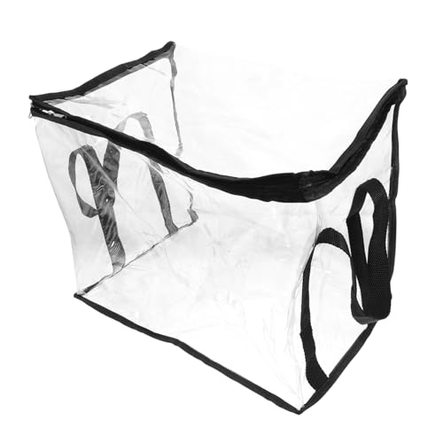 DIYEAH Tragbare Aufbewahrungstasche Dokumententasche Durchsichtige Kulturtasche Tragbare Büchertasche Wasserdichte Transparente Kulturtasche Durchsichtige Büchertasche von DIYEAH