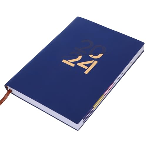 DIYEAH Tragbarer Planer Notizbuch Multifunktionales Notizheft für Tägliche Planung für Unterwegs Tiefblauem Design für Notizen und To Do Listen von DIYEAH