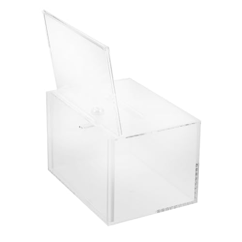 DIYEAH Transparente Acryl Spendenbox mit Großem Fassungsvermögen Stabile und Sichere Vorschlagsbox für Büro Schule Fundraising und Briefsammlung Vielseitig Einsetzbar Robust und DIYEAH Transparente Acryl Spendenbox mit Großem Fassungsvermögen Stabile und Sichere Vorschlagsbox für Büro Schule Fundraising und Briefsammlung Vielseitig Einsetzbar Robust und von DIYEAH