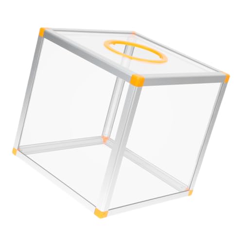 DIYEAH Transparente Wahlurne aus Aluminium und PVC mit Großem Fassungsvermögen Robuste Mehrzweck Spendenbox für Abstimmungen Verlosungen Vorschläge und Bargeld bei Veranstaltungen von DIYEAH