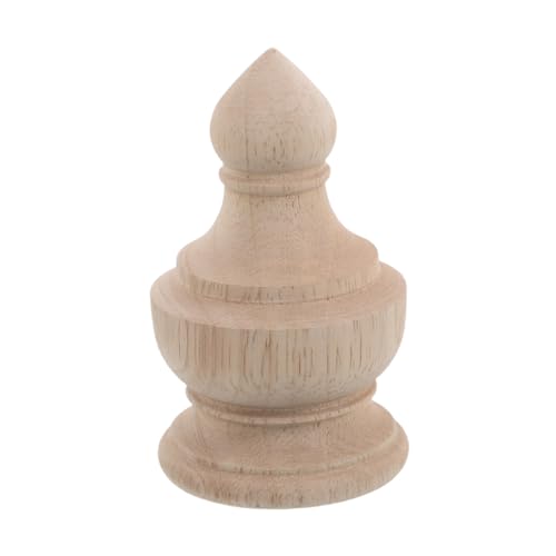 DIYEAH Unbehandeltes Dekoratives Finial mit Feiner Schnitzerei Vielseitiger Vintage Bettenpfostenaufsatz für Treppen Geländer Gardinenstangen und Möbelverzierung DIYEAH Unbehandeltes Dekoratives Finial mit Feiner Schnitzerei Vielseitiger Vintage Bettenpfostenaufsatz für Treppen Geländer Gardinenstangen und Möbelverzierung von DIYEAH