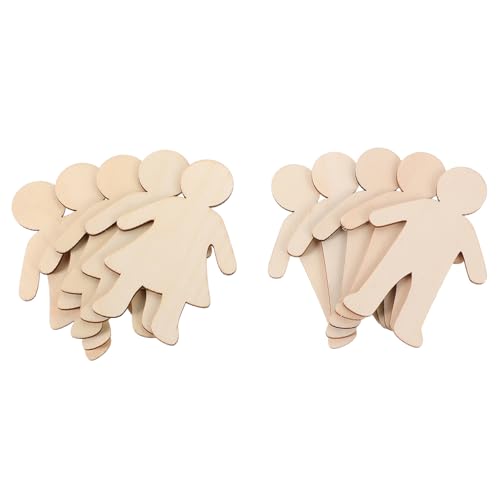 DIYEAH Unfertiges Holzhandwerk Unfertige Ausschnitte Aus Holzfiguren Blanke Holzformen Für Jungen Und Mädchen Zum Selbermachen Basteln Malen Kunstprojekte Geburtstagsparty- 9 9 von DIYEAH