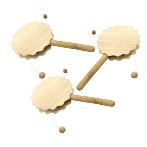 DIYEAH Robustes Holzrasseltrommel-Musikinstrument Aus Rohling Für Jungen Und Mädchen von DIYEAH