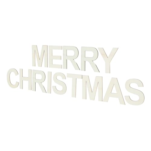DIYEAH Unfinished Merry Christmas Holzbuchstaben Diy Holzschnittstücke für Weihnachten Blanko Dekoration für Tisch Regal und Kamin für Kreative Bastelprojekte DIYEAH Unfinished Merry Christmas Holzbuchstaben Diy Holzschnittstücke für Weihnachten Blanko Dekoration für Tisch Regal und Kamin für Kreative Bastelprojekte von DIYEAH
