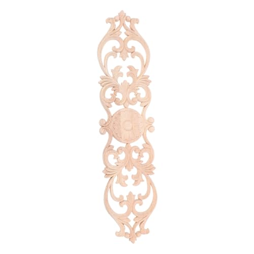 DIYEAH Unlackierte Holzapplikationen für Möbel Dekorative Geschnitzte Ornamente für Schranktüren Kommoden und Wände Elegantes Design Massivem Holz für Einfache Installation und Langlebige von DIYEAH