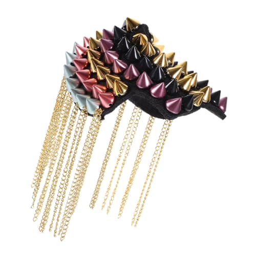 DIYEAH Vintage Bunte Schulterklappen mit Nieten und Quasten Punk Epaulette für Herren Kostüm Uniform Dekoratives Accessoire für Halloween Zeremonie und Fasching DIYEAH Vintage Bunte Schulterklappen mit Nieten und Quasten Punk Epaulette für Herren Kostüm Uniform Dekoratives Accessoire für Halloween Zeremonie und Fasching von DIYEAH
