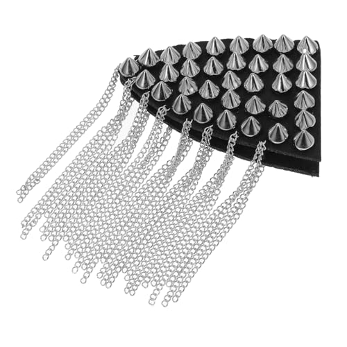 DIYEAH Vintage Schulter Epauletten mit Silbernen Nieten und Spitzen Quasten Punk Trägerpolster für Damen Auffälliges Kostümzubehör für Halloween Uniformen und Festliche Anlässe DIYEAH Vintage Schulter Epauletten mit Silbernen Nieten und Spitzen Quasten Punk Trägerpolster für Damen Auffälliges Kostümzubehör für Halloween Uniformen und Festliche Anlässe von DIYEAH