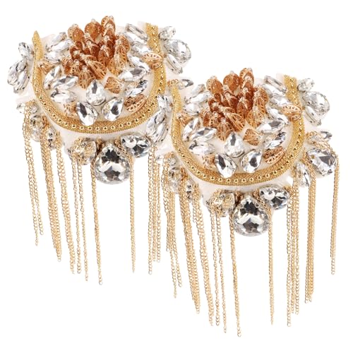 DIYEAH Vintage Schulterepauletten mit Quasten und U Förmiger Diamantkette Eleganter Schulter Schmuck für Damen Vielseitig für Kostüme Cosplay Halloween und Festliche Anlässe DIYEAH Vintage Schulterepauletten mit Quasten und U Förmiger Diamantkette Eleganter Schulter Schmuck für Damen Vielseitig für Kostüme Cosplay Halloween und Festliche Anlässe von DIYEAH