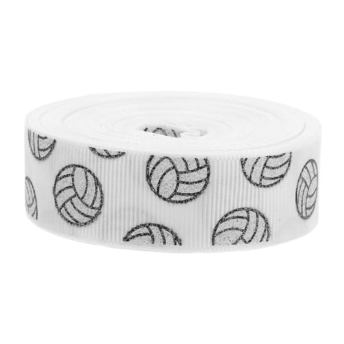 DIYEAH Volleyball Glitzer Satinband Yards Sportthemen Dekoration Glänzendes Volleyball Ribbon für Bastelprojekte Teamfeier und Umkleideraum Breit DIYEAH Volleyball Glitzer Satinband Yards Sportthemen Dekoration Glänzendes Volleyball Ribbon für Bastelprojekte Teamfeier und Umkleideraum Breit von DIYEAH